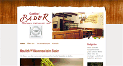 Desktop Screenshot of gasthofbader.at